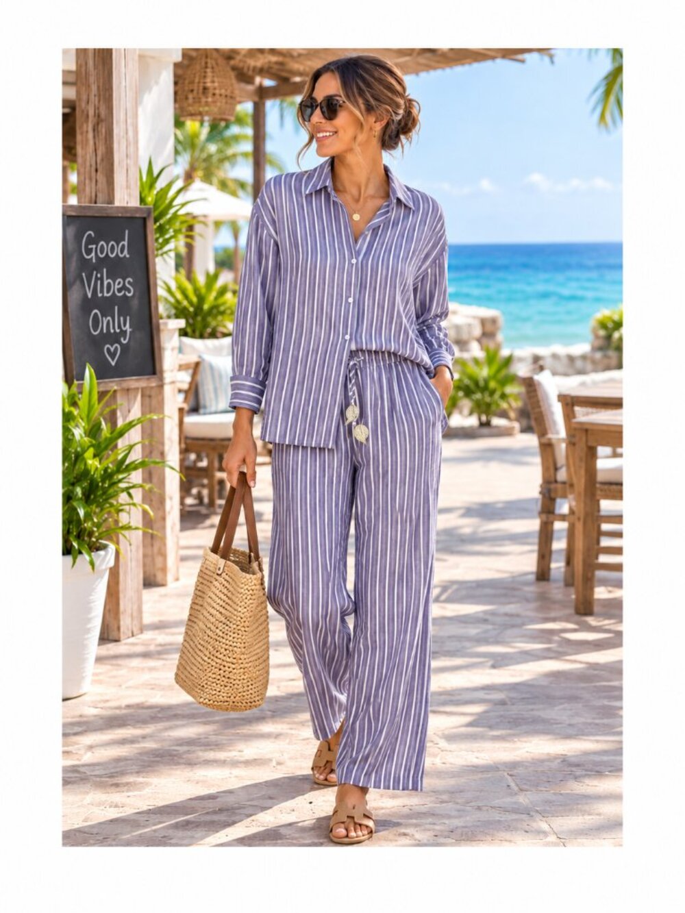 NWT-BLUEISLAND COLLECTION SHIRT AND PANT SET
